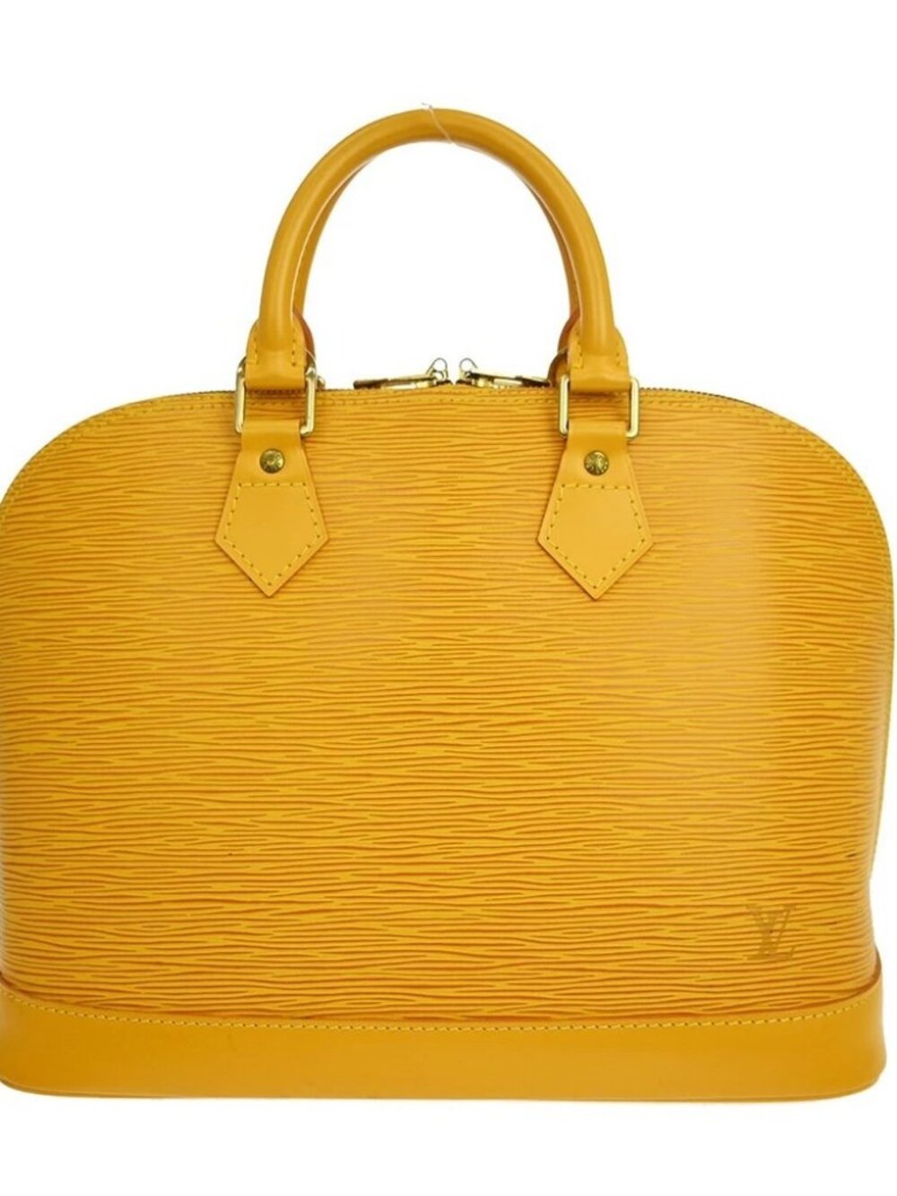 Louis Vuitton Yellow Epi Alma Handbag